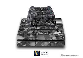 Black And White Puzzle Game Ps4 E Skins Play Station 4 Ps4 Gaming Console Skin 3d Cubes Scene Black And White Decals Gaming Console Playstation Playstation 4