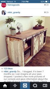 Diy Barn Door Dresser Diy Console Table Diy Console Barn Door Console