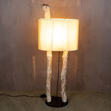 Stehlampe Hohe 95cm Treibholz Stehleuchte Holz Lampe Teakholz Weiss