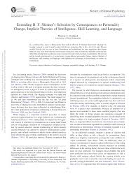 These strategies work great for struggling readers and for those students who need more challenge in your small groups. Pdf Extending B F Skinner S Selection By Consequences To Personality Change Implicit Theories Of Intelligence Skill Learning And Language