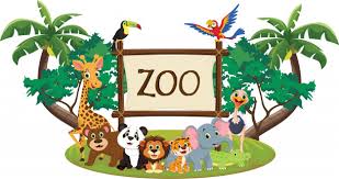 Illustration De Dessin Animé Drôle D'animaux Zoo | Vecteur Premium