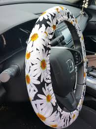Black And White Steering Wheel Cover Pin On Girly Car