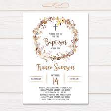 Maybe you would like to learn more about one of these? Tvc118 Fall Wreath Baptism Invitation Template Templates And Vectors