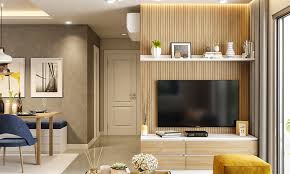 Instead of planks, you can opt the wood rings to be planted on the wall. Eye Catching Wooden Wall Design For Your Living Room Design Cafe