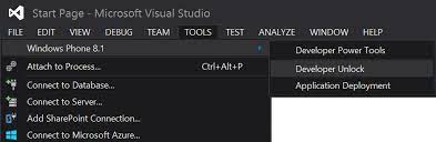 I want to developer unlock windows phone through wp8.1 sdk tools lite in order to interop unlock it later. Windows Phone 8 1 T03 Desbloquear Dispositivo Windows Phone 8 1 Para Desarrollo