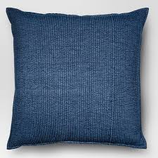 What is a throw pillow? Oversized Quilted Solid Square Pillow Chambray Threshold Target