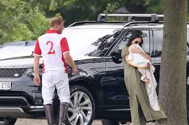 The duke and duchess of sussex with their son archie at the polo match. See Every Photo Of Meghan Markle S Baby Archie At Prince Harry S Polo Match