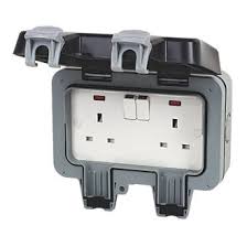 Electric patio heaters uk screwfix. British General Ip66 13a 2 Gang Dp Weatherproof Outdoor Switched Socket Outdoor Sockets Screwfix Com