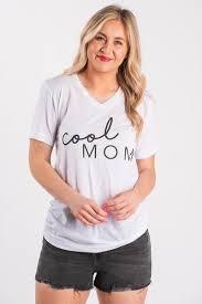Black And White Full Sleeve T Shirt Cool Mom Font Mix Unisex Short Sleeve T Shirt White Mothers Day T Shirts Best Mom T Shirts For Women