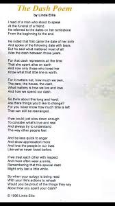 The Dash Poem Funeral Poems Poems Poem Quotes