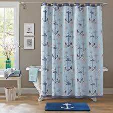 Spa bathroom decorating ideas pictures theme for small. Better Homes Gardens Nautical Shower Curtain 1 Each Walmart Com Walmart Com