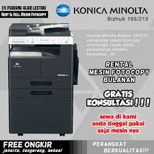 The download center of konica minolta! Jual Mesin Fotocopy Rent Bulanan Mesin Fotocopy Konica Minolta Bizhub 195 215 Di Lapak Perdana Alam Lestari Bukalapak