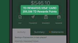It appears as a negative account balance. How To Pay A Credit Card Balance Using Td Rewards On The Td App