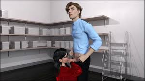 Caught Maria & Josh in Archive Room: Indian Blowjob Porn