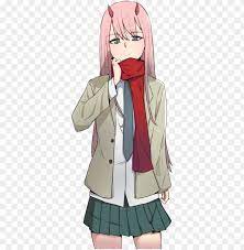 Free Png Zero Two 27 Zero Two School Uniform Png Image With Transparent Background Png Images Transparent In 2021 Zero Two Png Images Free Png
