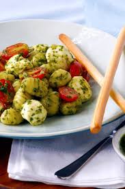 Gnocchi With Fresh Mozzarella Tomatoes Pesto Delallo Recipes Food Easy Meals