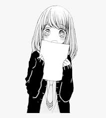 Ultimately after a long time of being encased in lacrima, mavis. Cute Human Png Girl Black And White Cute Sad Anime Girl Transparent Png Kindpng