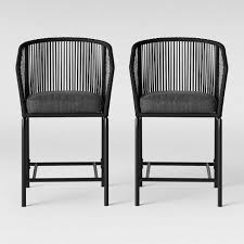 Standish 2pk Bar Height Patio Chair Charcoal Project 62 In 2020 Patio Dining Chairs Patio Furniture Collection Patio Chairs