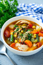 Chicken Vegetable Soup Recipe Chicken Soup Healthy Soup Vegetable Soup Vegetable Soup With Chicken Chicken Vegetable Soup Recipes Vegetable Soup Recipes
