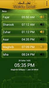 Waktu solat adalah peruntukan tempoh atau selang masa tertentu bagi masyarakat muslim menjalani syariat solat sama ada fardhu ataupun sunat. Download Waktu Solat Qibla Apk Download For Android