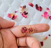Real Rose Petal Rings/Resin Pressed rose petals ring ...
