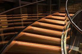 Moreover, building intricate staircases can be very complex requiring careful measuring and precise craftsmanship. Hd Wallpaper Brown Stairs With Light Modern Modern Architecture Interior Design Wallpaper Flare