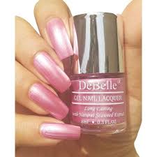 Debelle Roselin Fiesta Nail Polish Metallic Light Pink Nail Polish Metallic 8 Ml