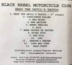 Beat the devil's tattoo (2010) beat the devil's tattoo. Black Rebel Motorcycle Club Beat The Devil S Tattoo 2010 Publishing Cd Cdr Discogs