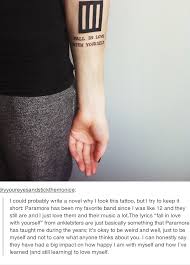 Picking a tattoo design can be a stressful endeavor, especially if it's your first ink. Pin By Carolina Garro On Tattoos I M No Longer Too Big A Baby To Get Paramore Tattoo Tattoos Ink Tattoo