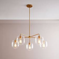 Sculptural Glass Faceted Chandelier Clear In 2020 Chandelier Contemporary Chandelier Modern Chandelier