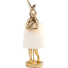Buy the amazing moooi rabbit table lamp. Table Lamp Animal Rabbit Gold White 68cm Kare Design