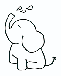 Cómo terminar el dibujo de un elefante. Elefante Dibujo Facil Para Ninos Dibujos De Elefantes