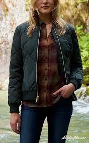An Eddie Bauer Original This New Interpretation Of The Women S 1936 Original Skyliner Jacket Eddie S Groundbreakin Eddie Bauer Coats For Women Beauty Clothes