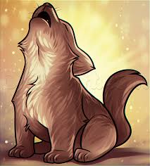 This is a simplified cartoon version of a wolf howling. Howling Wolf Pup Drawing Tutorial Step By Step Forest Animals Animals Free Online Drawing Tutorial Added Wolf Pup Drawing Anime Wolf Drawing Wolf Drawing