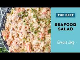 The secret ingredients are the parmesan cheese. Seafood Salad Simple Joy