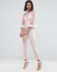 Shop boutique dresses, cute jumpsuits, rompers, and more in our new arrivals collection. Asos Jumpsuit With Lace Bodice And Contrast Satin Pant Jumpsuit For Wedding Guest Wedding Guest Pants Wedding Attire Guest