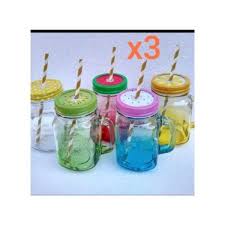 Lid sizes range from 24 to 2070 millimeters. Multi Colored Mason Jar Mug With Handle Lid And Plastic Straw 3pcs Konga Online Shopping
