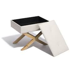 Tabouret Jules Blanc Avec Coffre Integre Tabouret Meuble Gifi Tabouret De Bar