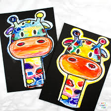 Abstract Giraffe Painting Idea For Kids Arty Crafty Kids