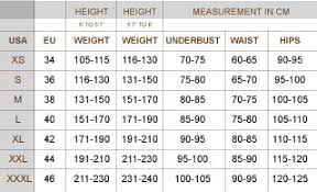 Size Charts Slimming Solutions