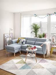 Micasa Wohnzimmer Mit Ecksofa Casper Stehleuchte Selene Blaue Couch Wohnzimmer Kleines Wohnzimmer Dekor Innenausstattung