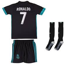 This away football jersey for juniors is inspired by the electric atmosphere of the bernabéu. Soccer Youth Jersey Set Real Madrid Away Jersey 2017 2018 7 Ronaldo 8 9 Ages Large Buy Online In India At Desertcart In Productid 60504685