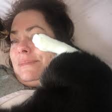 My name is: Marlin James • My nickname is: Stinker • My age is: 11 years  old • My catfood is: Royal Canin SO Urinary •My favorite human food:  Chicken and