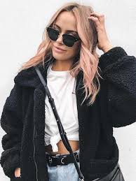 Oversized Faux Fur Teddy Bear Sherpa Coat Fashion Fuzzy Jacket Outfit Style