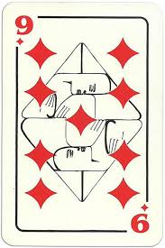 9 Of Diamonds Modernist Artistic Style Cards From Russia Cards Artist Playing Cards