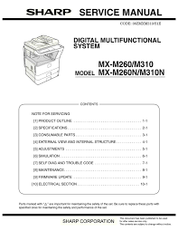 Mac os 10.9 driver software. Calameo Sharp Mx M260 Mx M310