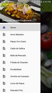 17 recetas de la deliciosa cocina ecuatoriana, de sal y dulce, los platos mas emblematicos y sabrosos con un toque particular de quien las pone a su parecer. Recetas Comida Ecuatoriana Android Applications Appagg