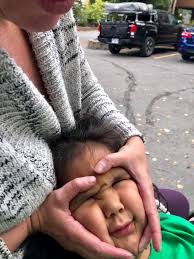 Mom, squish my face all the way and then let me take a picture.” 🤷🏼‍♀️  P.S. Fall is finally here and I'm basically elated. Bring