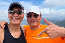 Actor Chow Yun Fat spends 70th birthday exercising with celebrity pals