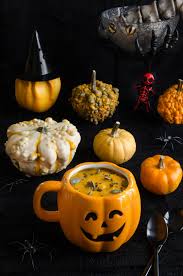 Potimarron Soupe Aux Champignons Recettes Halloween Aux Champignons Halloween Potimarron Recettes Soupe Pumpkin Crockpot Pumpkin Carving